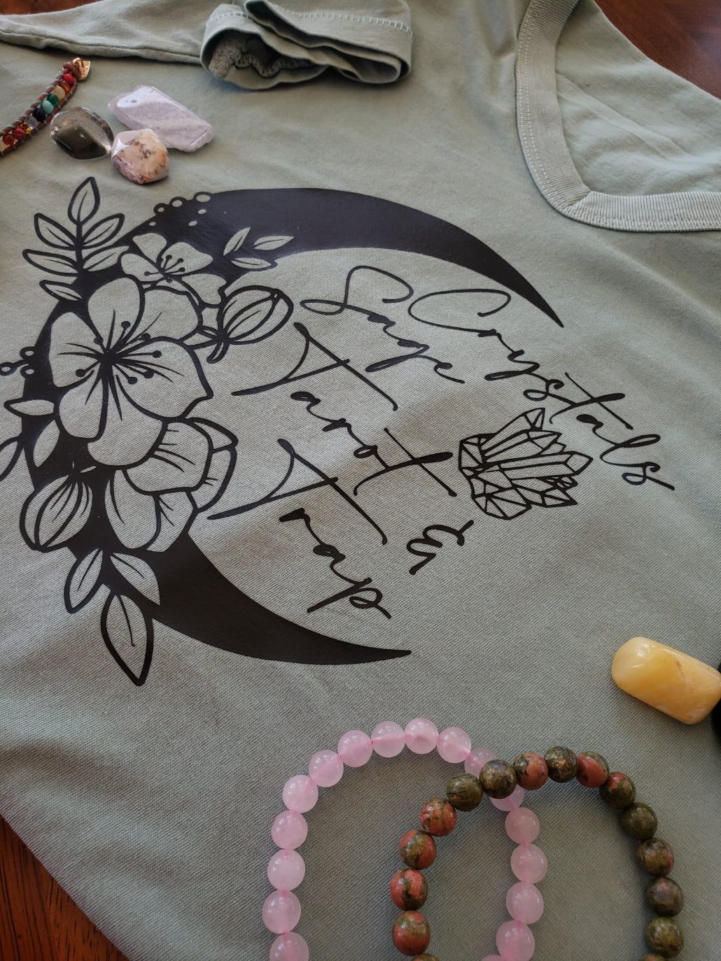 Crystals, Sage, Tarot, & Trap Tee